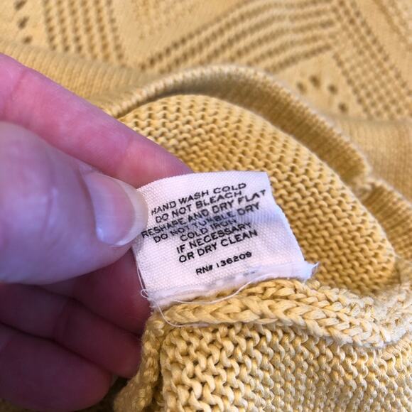 Hatch Alison gold yellow mixed knit midi sweater dress size 1 or Small - Picture 12 of 16